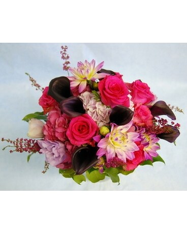 Deep Pinks and Purples Flower Arrangement