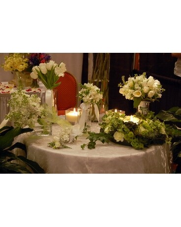 Hues Of White Flower Arrangement