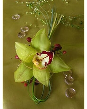 Green Orchid Flower Arrangement