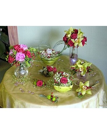 Reds and Greens Flower Arrangement