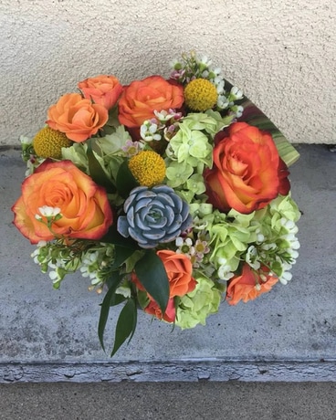 Citrus Sunset Flower Arrangement