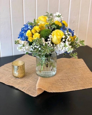 Blueberry & Lemon Jam Jar in San Diego CA - Flowers by Coley