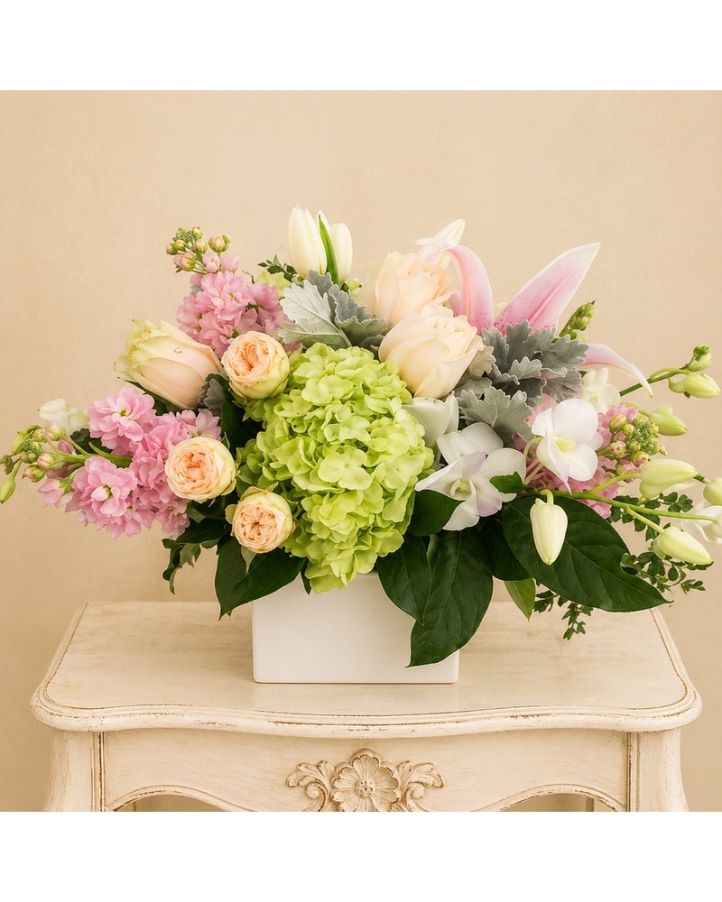 Peaches and Cream in Tustin CA - Flowers by Coley