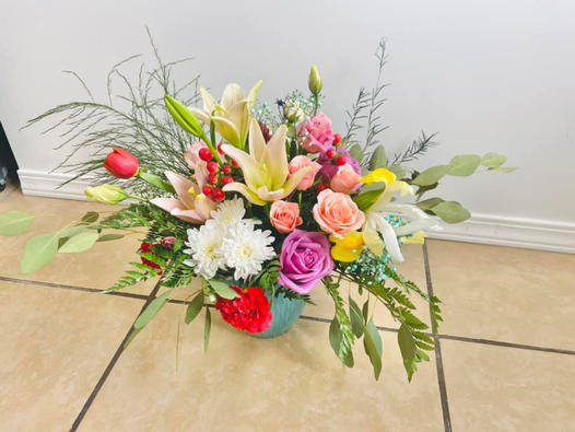 Garden To Table Flower Arrangement