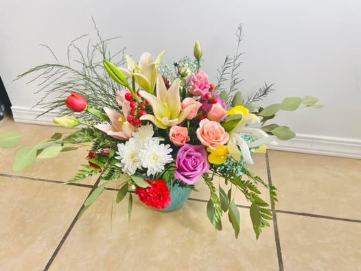 Garden To Table Flower Arrangement
