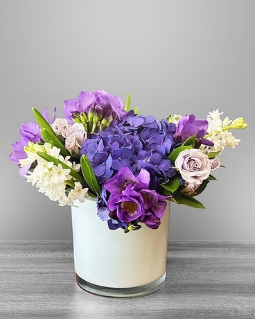 Purple Spring - Deluxe Flower Arrangement