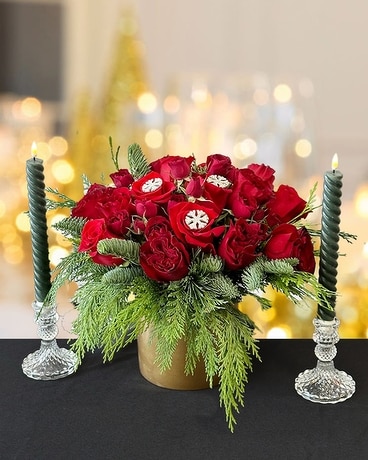 Holiday Roses - Premium Flower Arrangement