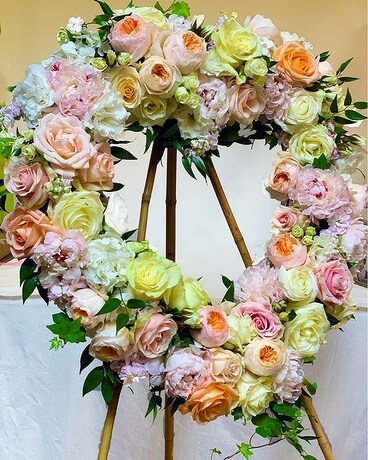 Soft Heart Flower Arrangement