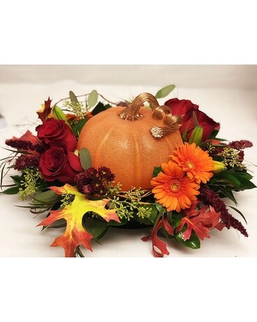 Fall  Keepsake Tablescape Flower Arrangement