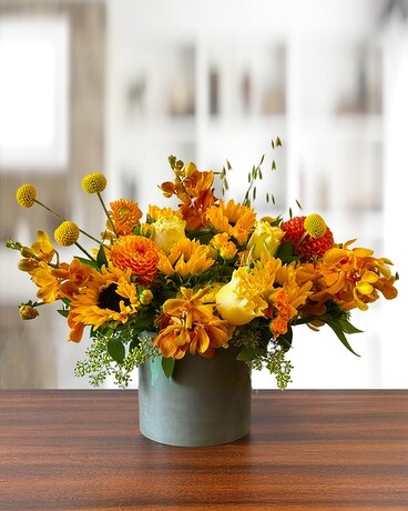 Golden Days - Premium Flower Arrangement