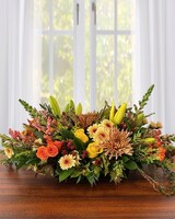 Autumn Tablescape size,  inches height and  inches wide.
