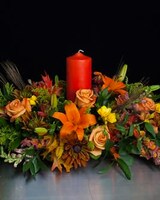 Tablescape Premium With Candle size,  inches height and  inches wide.