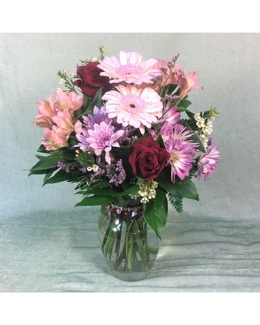 Blush of First Love Flower Arrangement