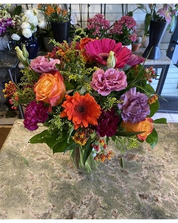 Orange Bright Flower Arrangement
