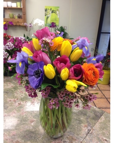 Colorful Spring Flower Arrangement