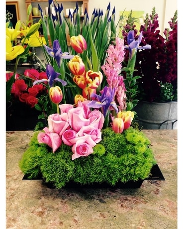 Zen Spring Flower Arrangement