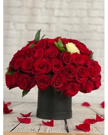 Forever Romance Box Flower Arrangement