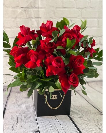 Chic Box Flower Arrangement