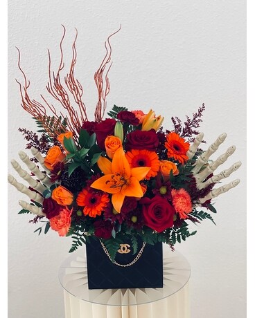 Spooky Box Flower Arrangement