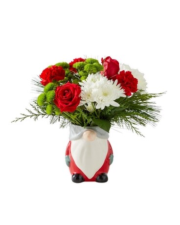 Ho Ho Gnome Bouquet Flower Arrangement