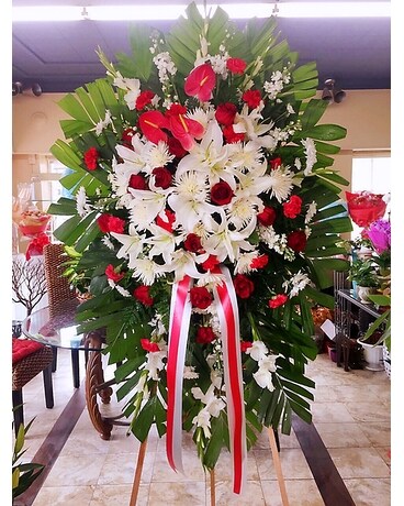Amiable Spray Funeral Arrangement