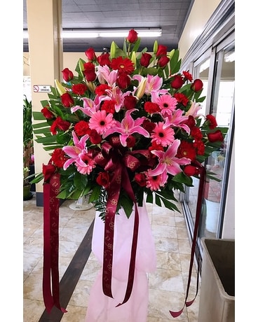 Passionate Life Spray Funeral Arrangement