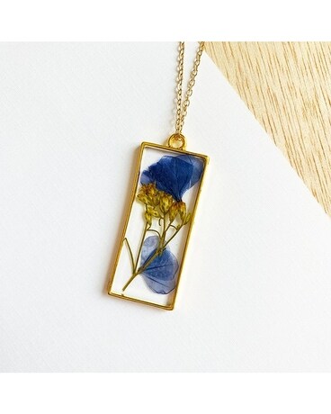 Pressed Flower Resin Necklace Gifts