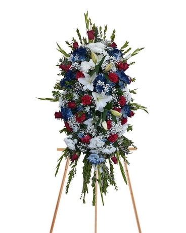 Veteran's Honor Spray Funeral Arrangement