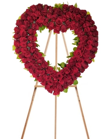 Huge Heart of Love Funeral Arrangement