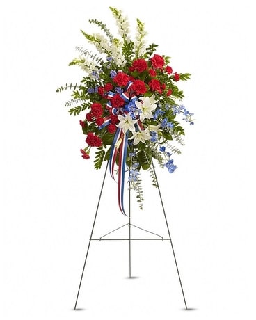 Sacred Duty Spray Funeral Arrangement