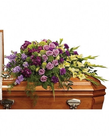 Reflections of Gratitude Casket Spray Funeral Casket Spray Flowers