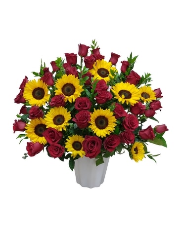 Grand Ceremony ~ Bucket Arrangement Flower Arrangement