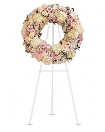 Peace Eternal Wreath Flower Arrangement