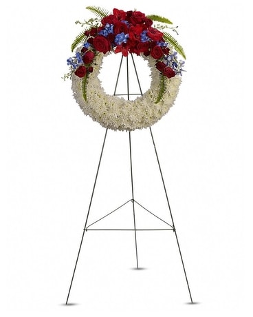 Reflections of Glory Wreath Funeral Arrangement