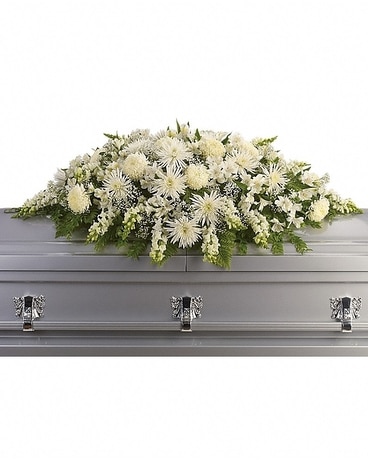 Enduring Light Casket Spray Funeral Casket Spray Flowers