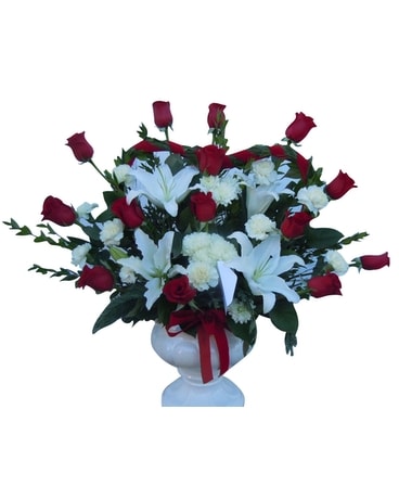 Loving Tribute ~ Bucket Arrangement Flower Arrangement