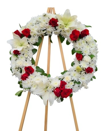 In Loving Memory ~ Wreath Funeral Arrangement