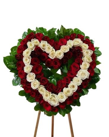 Total Love ~ Heart Funeral Arrangement