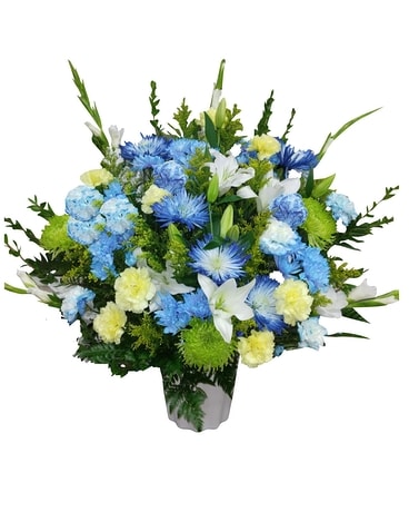 Rocky Mountain Springs ~ Bucket Arrangment Flower Arrangement