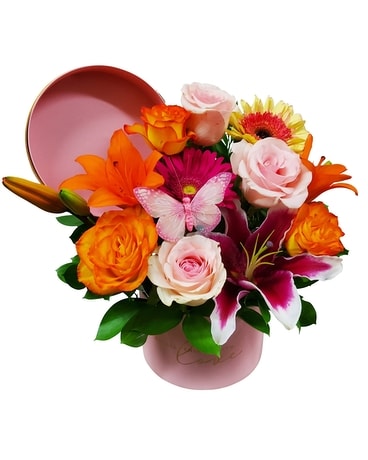 Playful Charm ~ Box Arrangement Flower Arrangement