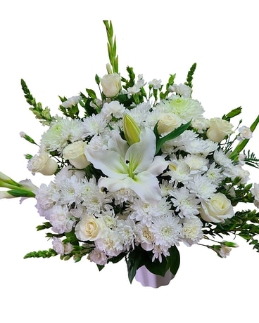 Heaven's Clouds ~ Bucket Arrangement Flower Arrangement