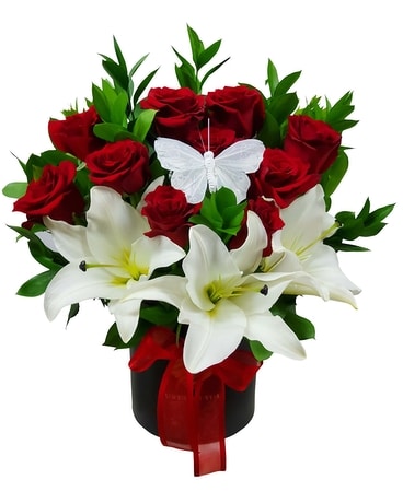 Silent Beauty ~ Box Arrangement Flower Arrangement