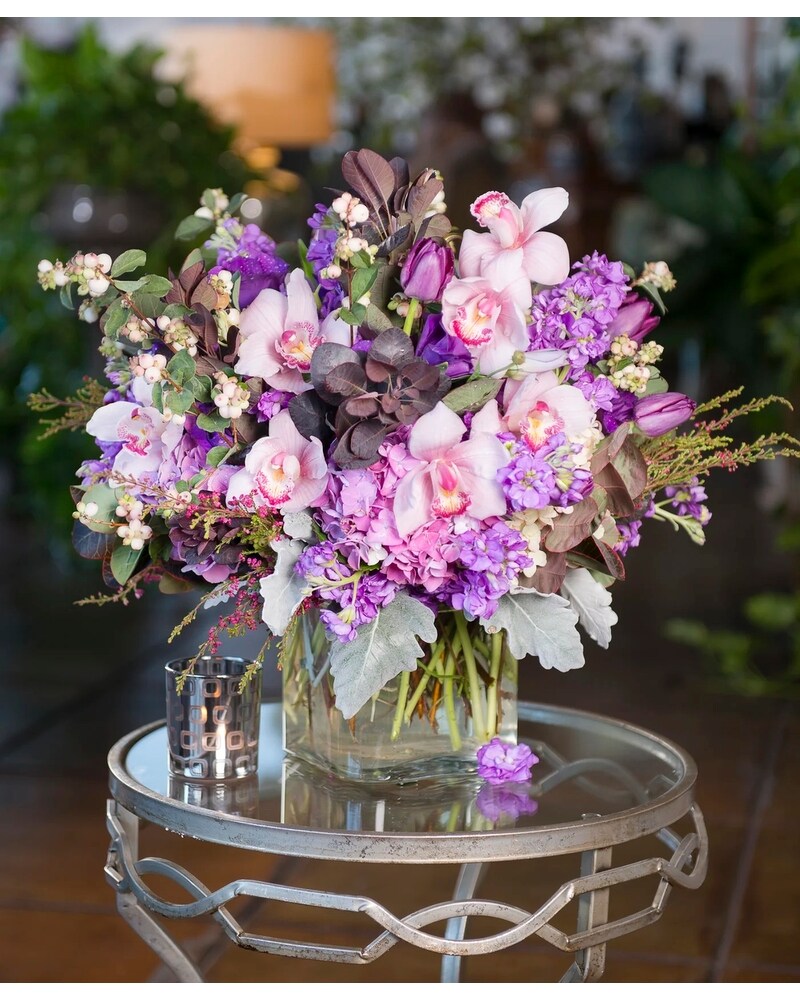 Plush Purple Orchid Mix in Pasadena CA - Jacob Maarse Florist