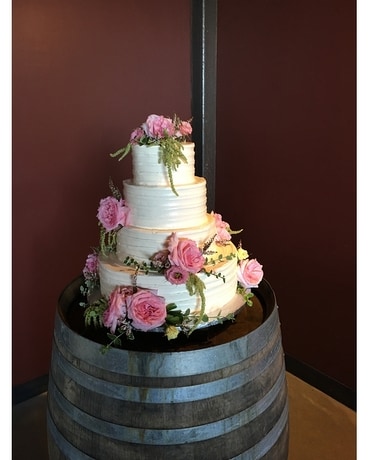 Wedding Cake Flower Arrangement