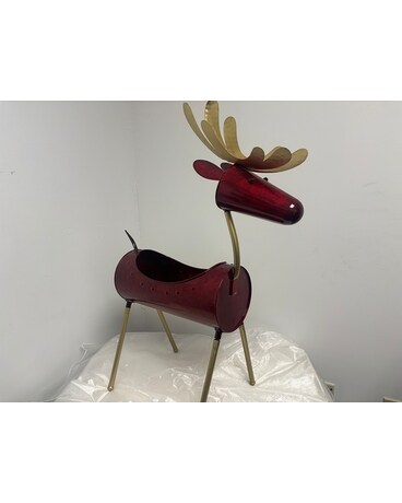 Decorative metal deer Flower Arrangement