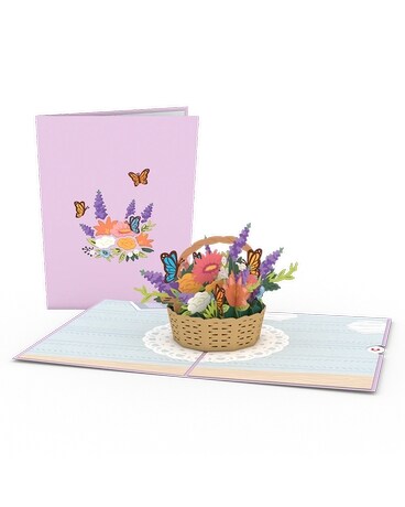 Lovepop Flower Basket Card