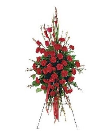 Red Regards Spray Flower Arrangement