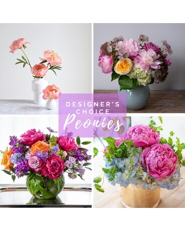 Designer's Choice - Peonies Flower Arrangement