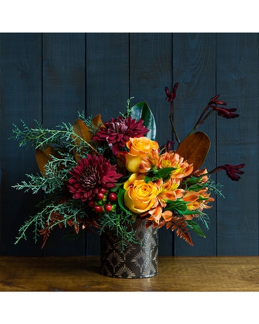 Fall Deco Flower Arrangement