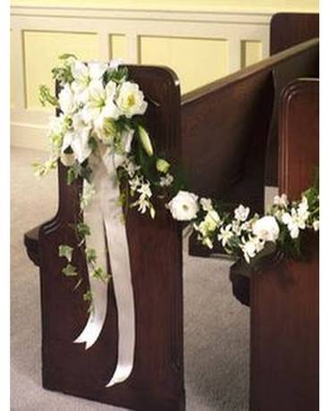 Pew Decorations Flower Arrangement